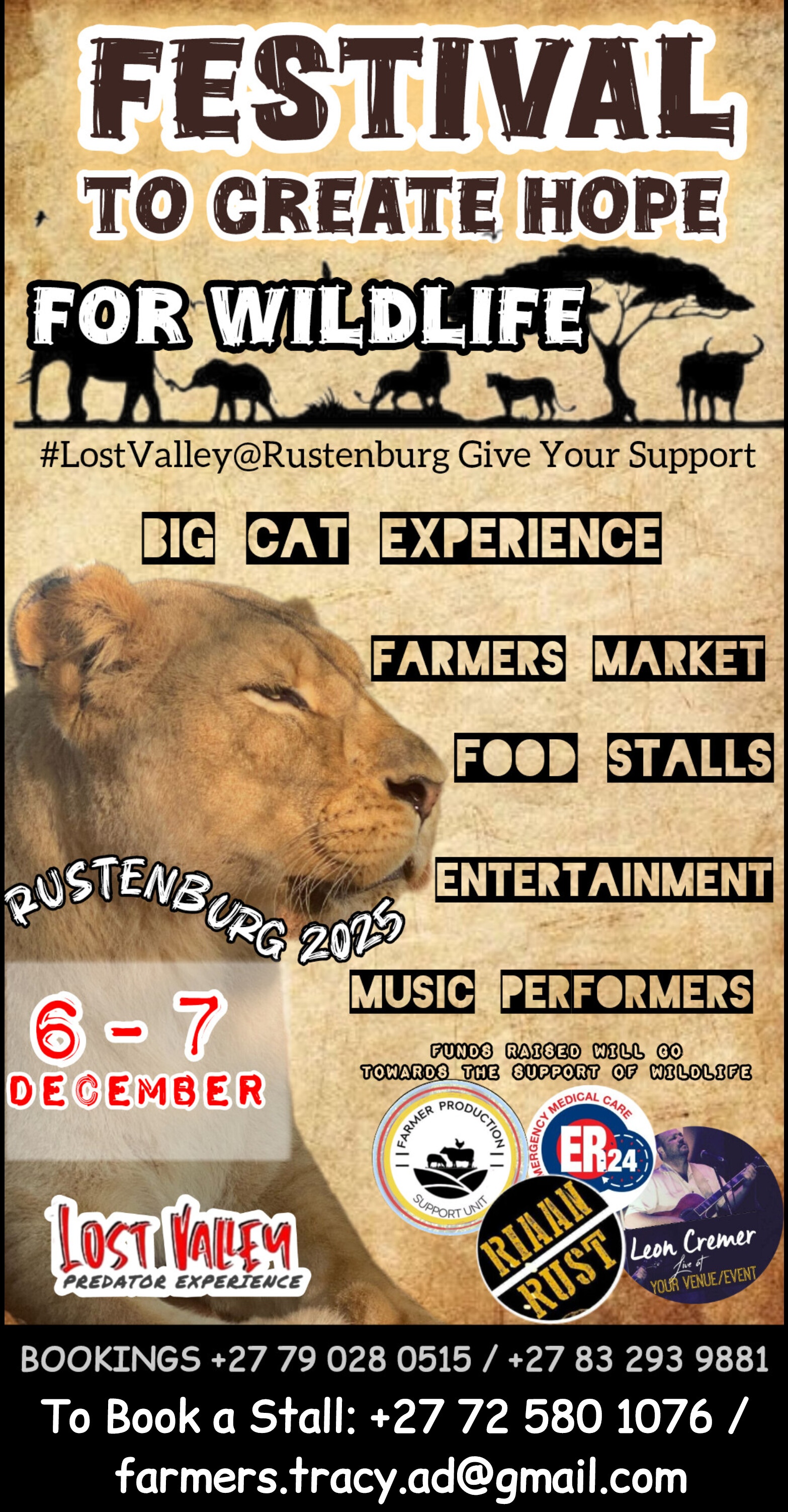 Rustenburg Festival To Create Hope For Wildlife · Partree